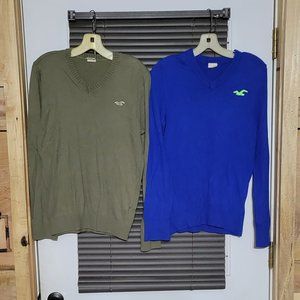 Hollister mans v neck pullover sweaters  size small